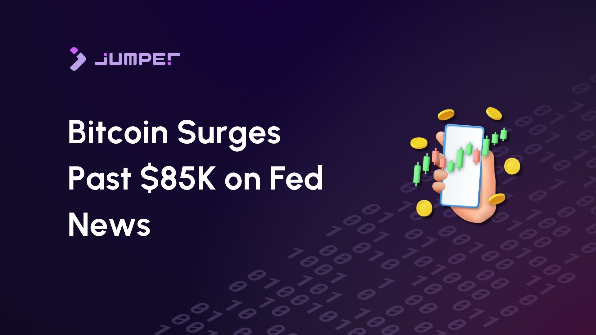 Bitcoin Jumps Above $85K on Fed Optimism