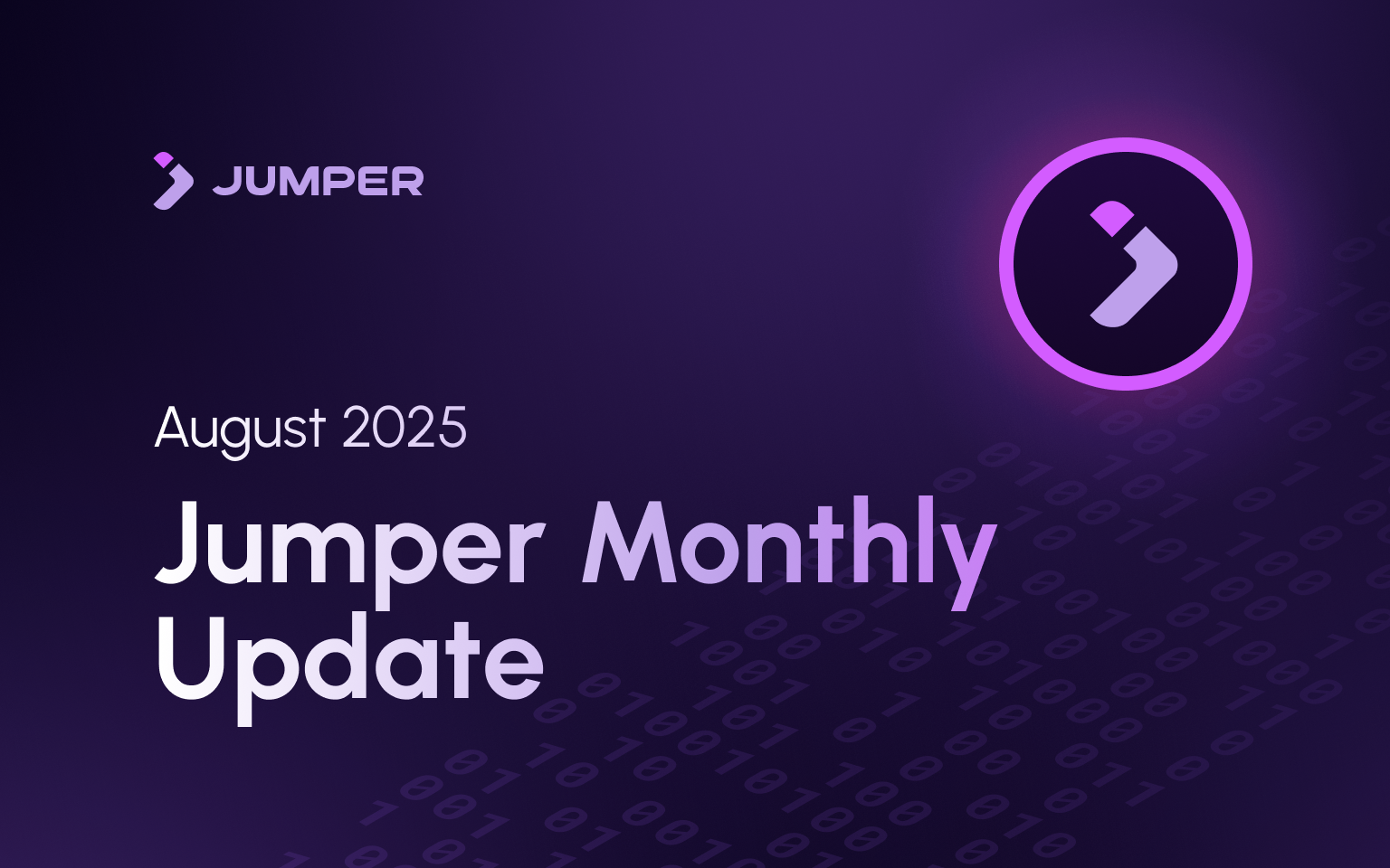Jumper Monthly Update - August 2025