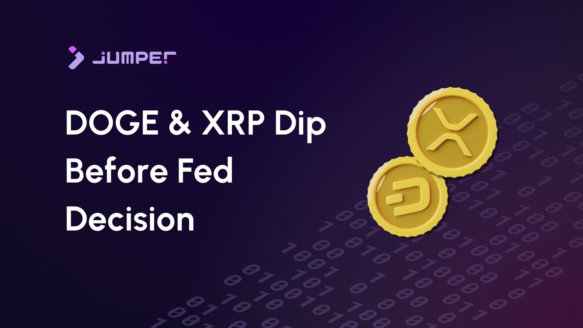 DOGE and XRP Fall Ahead of Fed Decision