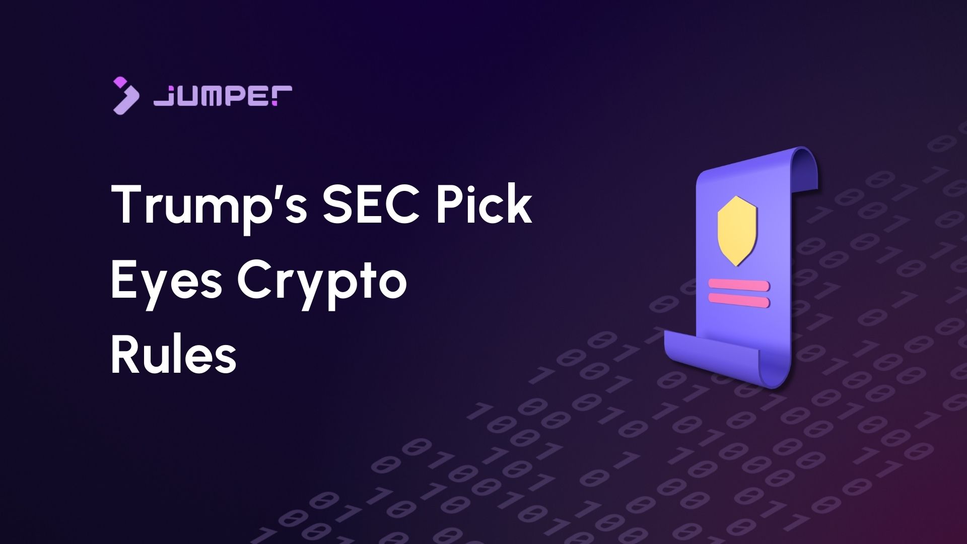 Trump SEC Pick Prioritises Crypto Regulation